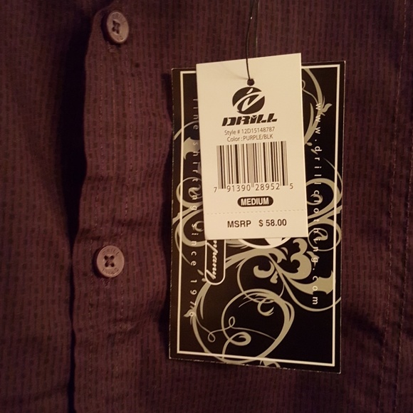 Drill Clothing Company Shirts Mens Dress Shirt Eggplant Poshmark